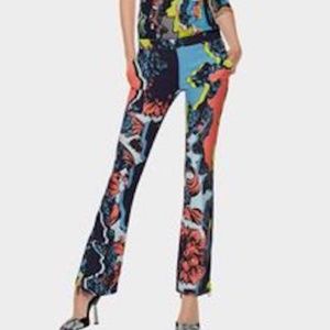 VERSACE JAGGED BAROQUE PRINTS PANTS IT 38